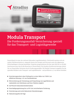 Produktblatt Modula Transport