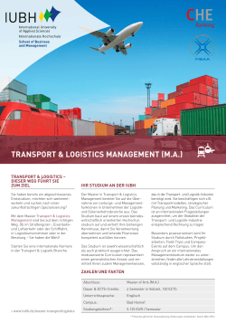 Transport & Logistics Management (M.A.)