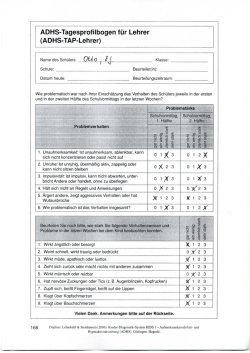 ADHS-TAP-Lehrer - Zentrales ADHS-Netz