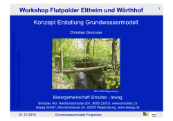 Konzept Erstellung Grundwassermodell