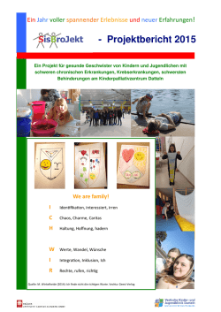Ein spannendes Jahr - Projektbericht 2015