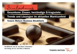 Einladung - Towers Watson