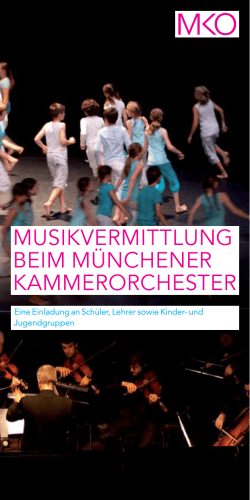 der Broschüre - Münchener Kammerorchester