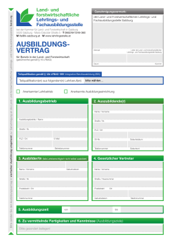 Ausbildungsvertrag-Teilqualifikation - Lehrlings