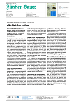 Die Weichen stellen