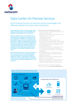 Data Center On Premise Services