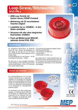 Loop-Sirene/Blitzleuchte WSS-PR-x