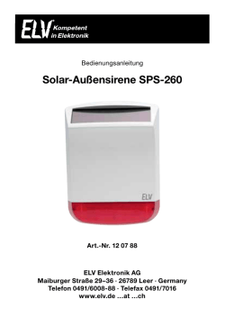 Solar-Außensirene SPS-260