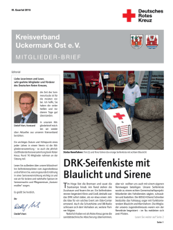 DRK-Seifenkiste mit Blaulicht und Sirene