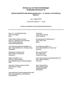 geladene Sachverständige