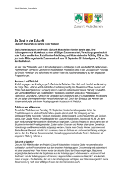 Zukunft Mutschellen Bericht zum 19.09.2015