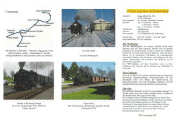 Unser Flyer - in der Ferienwohnung “Am Kleinbahnhof”