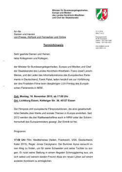 Terminhinweis