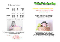 Gr&ouml;&szlig;en und Preise: