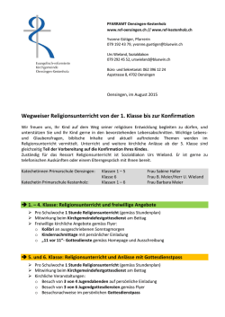 Infobriefe 2015, 2016