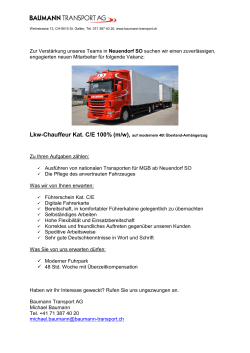 Lkw-Chauffeur Neuendorf