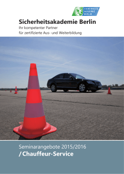 Sicherheitsakademie Berlin / Chauffeur