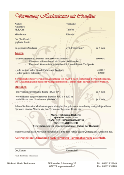 Hochzeitsauto mit Chauffeur