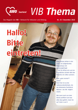 Hallo! Bitte eintreten!