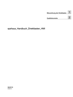 Direkttasten HMI