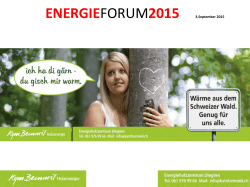ENERGIEFORUM2015 3.September 2015