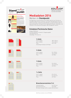 EDU-Standpunkt Mediadaten 2016
