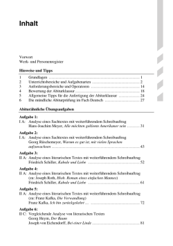 Inhalt - STARK Verlag