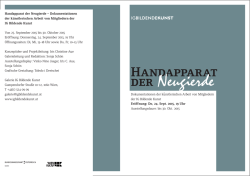 Handapparat der - Barbara H&ouml;ller