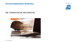 Rechercheablauf im Detail