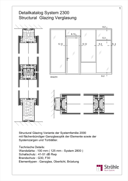 Detailkatalog System 2300 Structural Glazing Verglasung (PDF_1,4