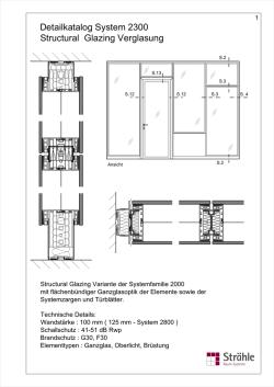 Detailkatalog System 2300 Structural Glazing Verglasung (PDF_1,4