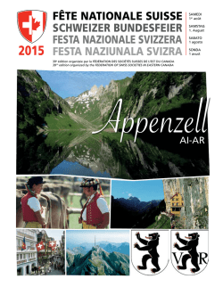 F&Ecirc;TE NATIONALE SUISSE SCHWEIZER BUNDESFEIER FESTA