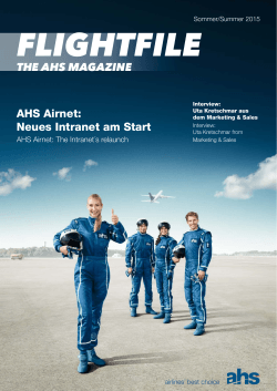 AHS Airnet: Neues Intranet am Start