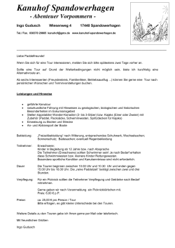 Hier - Kanuhof Spandowerhagen