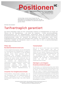 Position Entgeltgleichheit