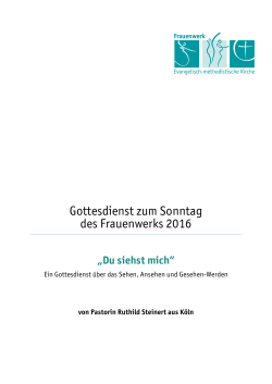 Gottesdienst zum Sonntag des Frauenwerks 2016