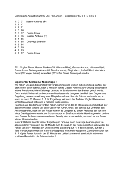 Eigenfehler f&uuml;hren zur Niederlage !!