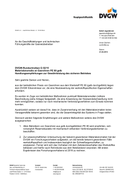 DVGW-Rundschreiben G 02/15 - DVGW Strukturdatenerfassung