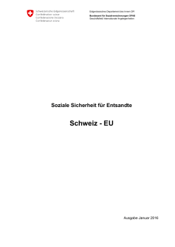 Soziale Sicherheit für Entsandte (Schweiz-EU)