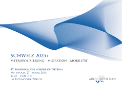 SCHWEIZ 2025+ - Group of Fifteen
