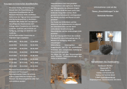 Infoblatt Standesamt Trauungen 2016