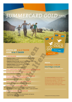 summercard gold 2016