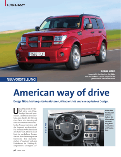 American way of drive - BOOTE