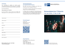 Netzwerkabend der IT-Branche