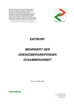 Der Mehrwert der grenzübergreifenden Zusammenarbeit und