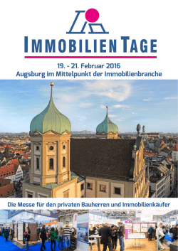 Infoblatt - Immobilientage 2016