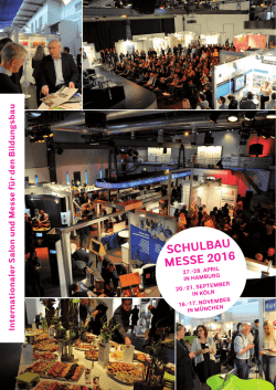 SCHULBAU MESSE 2016