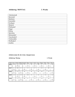 Tourenplan Altenkunstadt ab 2016