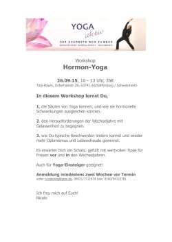 Hormon-Yoga - Nicole Meining