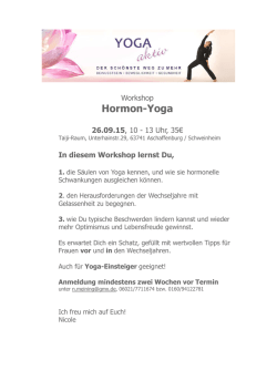 Hormon-Yoga - Nicole Meining